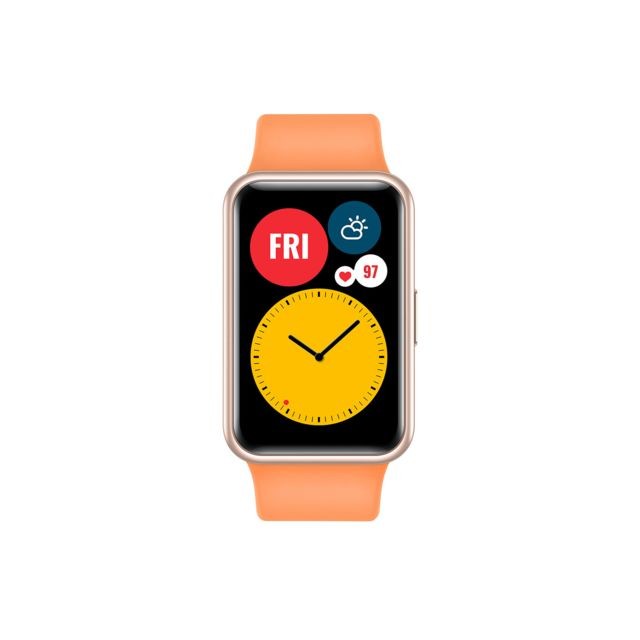 Huawei - Watch Fit - Orange - Montre connectée Etanche