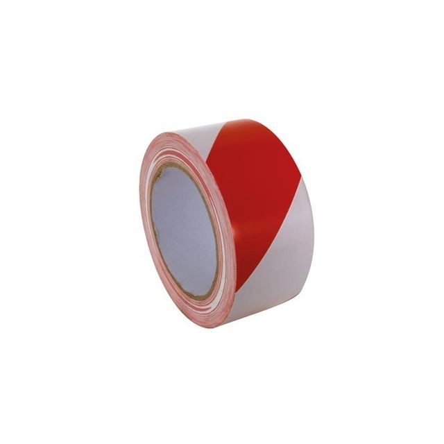 Perel - Ruban de marquage - 50 mm x 33 m - rouge/blanc Perel  - Accessoires Hifi