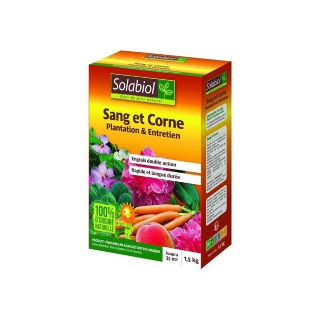 Solabiol - SOLABIOL SOMIX15G10 Sang Et Corne - 1,5 Kg - Solabiol