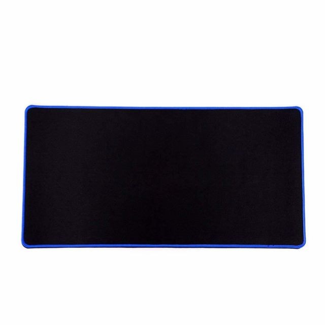 Cabling - CABLING® Grand Tapis de Souris XXL Gamer (580 x 300 x 4mm) Confortable, Hydrorésistant, Surface Lisse, Mouse Pad Gaming avec Base en Caoutchouc Anti-dérapant pour Ordinateur noir contour bleu - Cabling