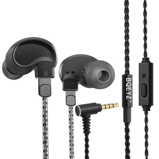 Generic - BQEYZ K1 Écouteurs intra-auriculaires filaires Écouteurs métalliques Triple Drivers Écouteurs à isolation acoustique Écouteurs sté Generic  - Micro-Casque