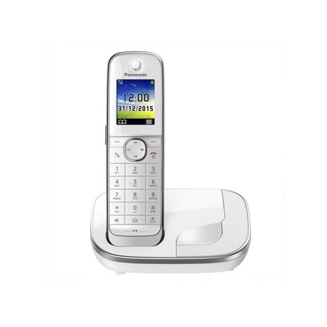 Téléphone fixe sans fil Panasonic Téléphone Sans Fil Panasonic KX-TGJ310SPW DECT 1,8"" TFT GAP Blanc