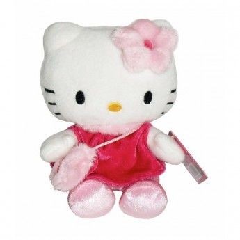 Hello Kitty - Peluche Hello Kitty et son Petit Sac - 15 cm Hello Kitty   - Hello Kitty