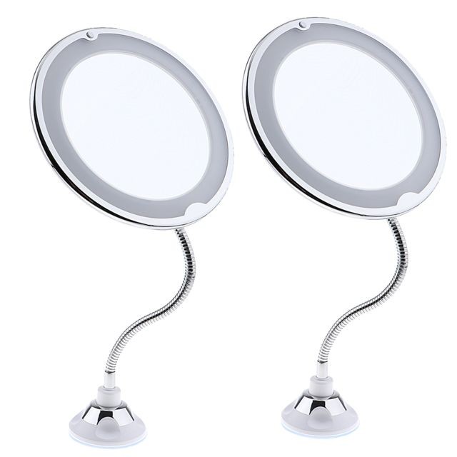 Miroirs marque generique miroir led maquillage grossissant salle de bain