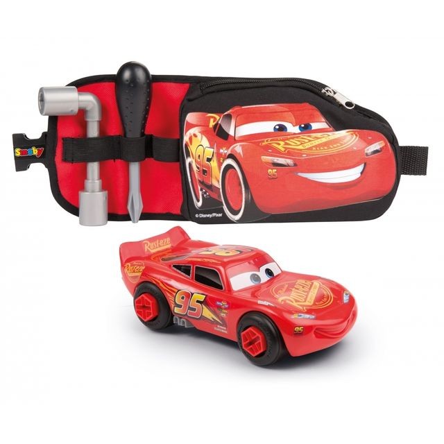 Smoby - DISNEY CARS 3 - Ceinture à outils + voiture - 360150 - Jeux d'imitation