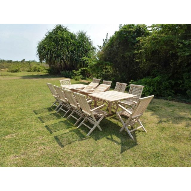Ensembles tables et chaises Salon de jardin BATAN f10
