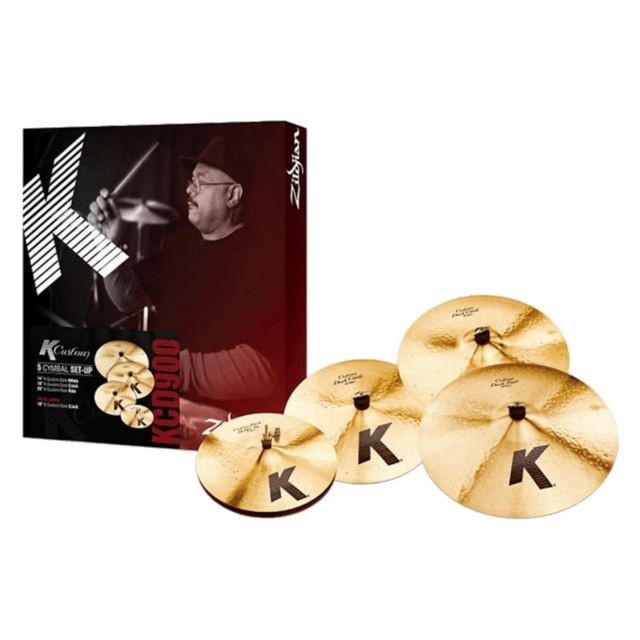 Zildjian - Zildjian KCD900 - Pack cymbales K'Custom Dark Zildjian  - Cymbales, gongs