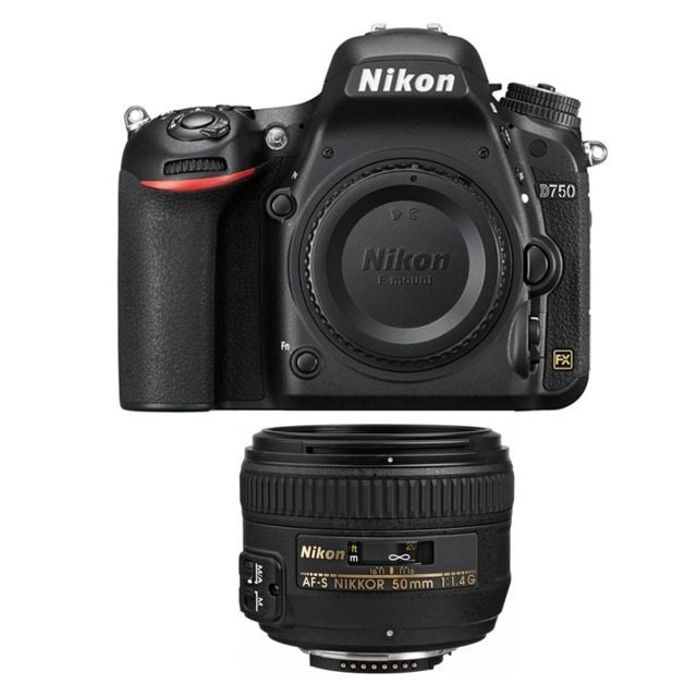 Nikon - PACK NIKON D750 + 50 f/1.4 G - Reflex Numérique Nikon