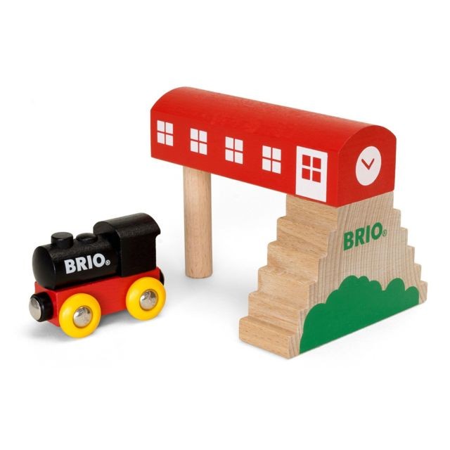 Ludendo - Train Brio - Coffret locomotive et station Ludendo  - Train brio