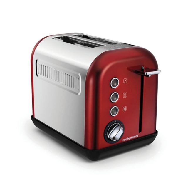 Morphy Richards - Grille-pain Accents Refresh 2 tranches - rouge Morphy Richards  - Le plus petit grille pain