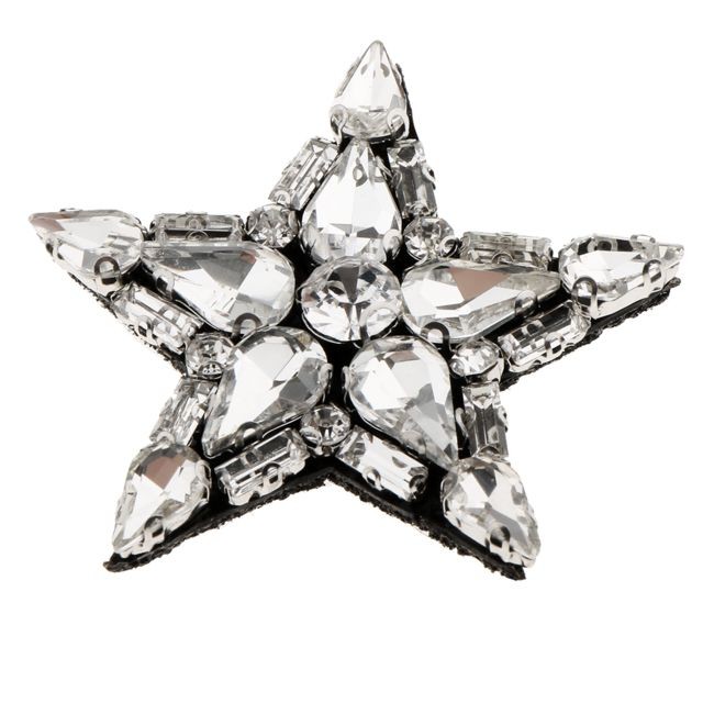 marque generique Star perles strass applique coudre sur patch vêtements sac accessoires clair