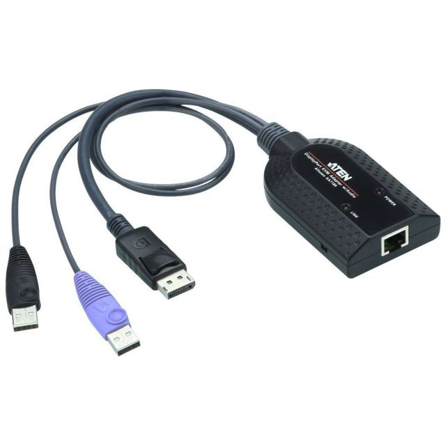 Boitier d'acquisition Aten ATEN KA7189 Câble d'adaptateur KVM de support virtuel Displayport USB