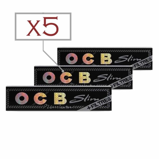 Ocb - Feuilles Slim OCB + Tips par 5 - Cendriers Ocb