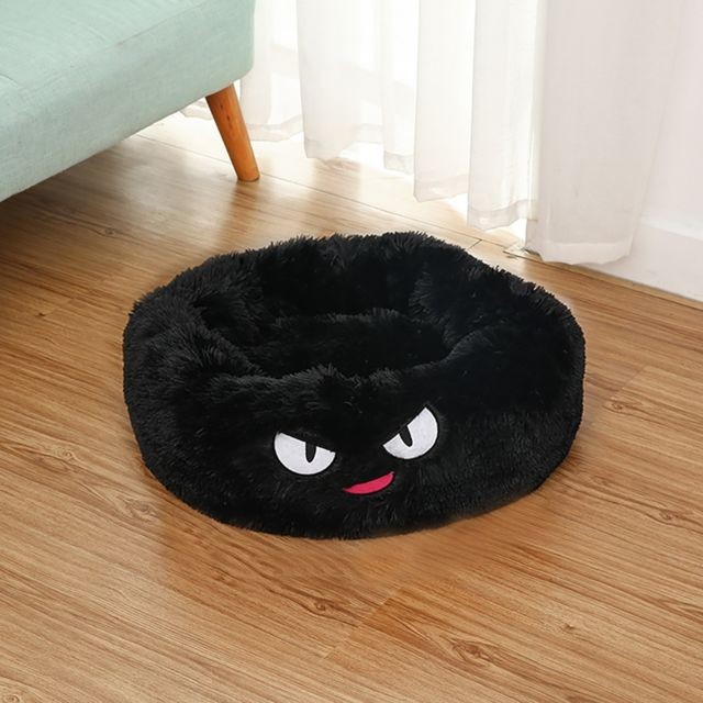 Generic Respirant Nest Cat Pet Supplies Dog Pad Nest Bed Douce Et En Peluche Chaude De Sommeil Mat Pleine Noir