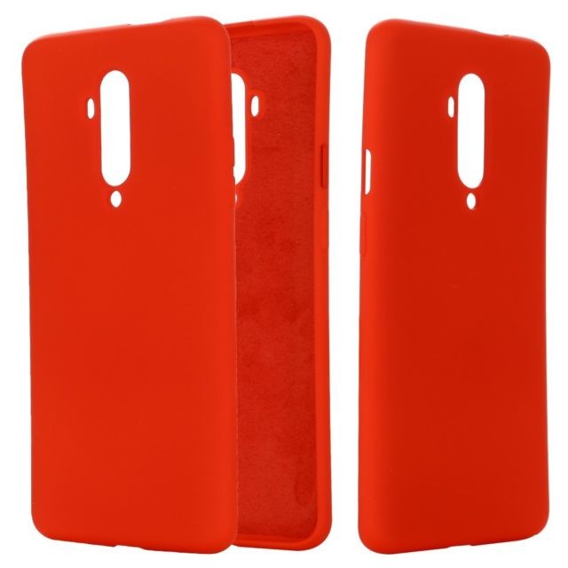 marque generique - Coque en silicone liquide rouge pour OnePlus 7T Pro marque generique  - Coques Smartphones Coque, étui smartphone