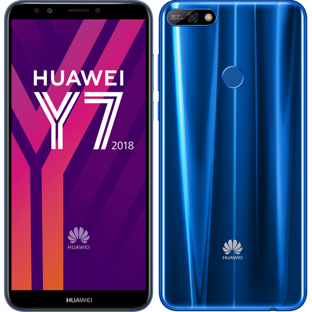 Smartphone Android Huawei Y7 2018 - Bleu
