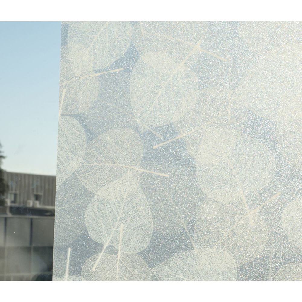 Blanc CPM Film d/écoratif pour vitre vitrostatique Square 150 x 45 cm