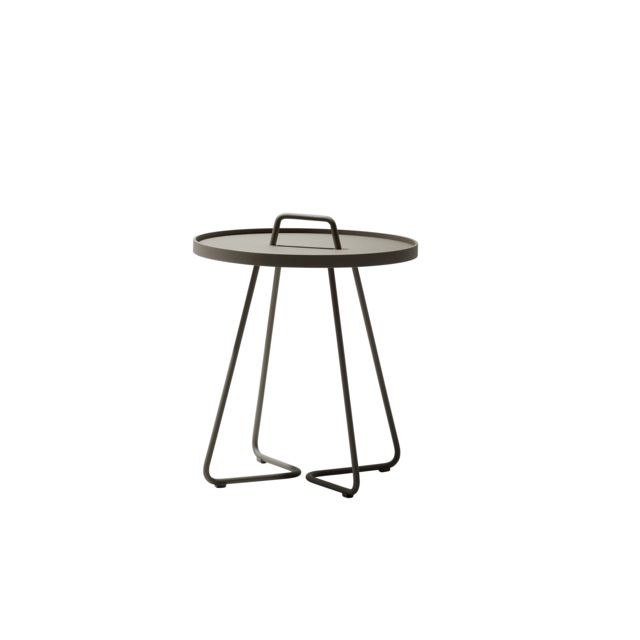 Cane-Line - Table d'appoint On the move  - Ø 52 cm - taupe Cane-Line  - Tables d'appoint Ronde