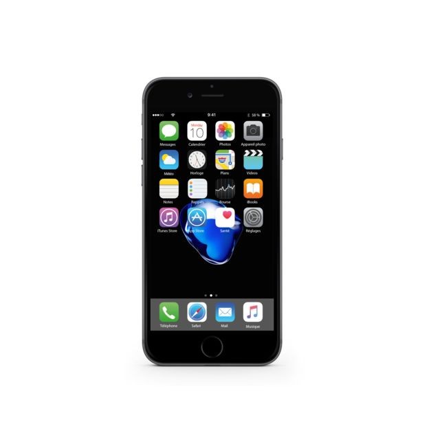 Apple - iPhone 7  - 32 Go - IP732GS - Noir Apple  - Plus petit téléphone portable Smartphone