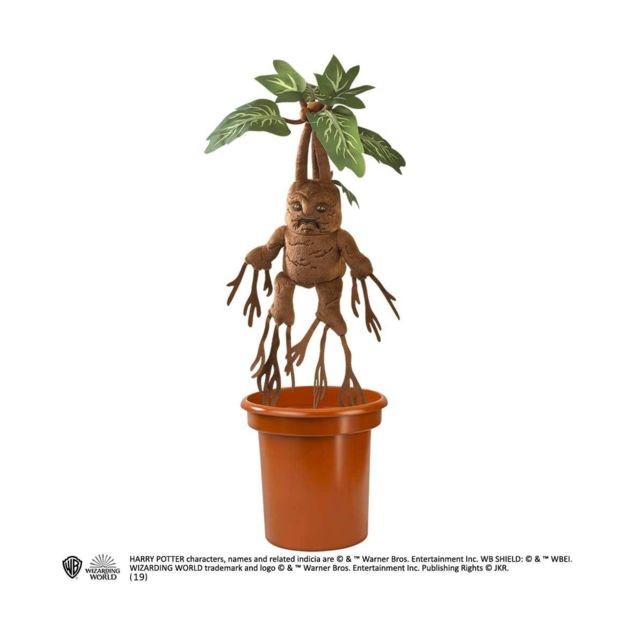 Noble Collection - Harry Potter - Peluche interactive Mandrake 40 cm Noble Collection  - Peluches Noble Collection