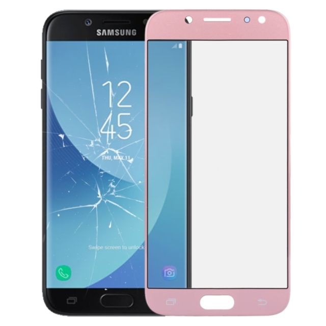 Protection écran tablette Wewoo Vitre rose pour Samsung Galaxy J5 2017 / J530 Lentille extérieure en verre Or Pièce détachée