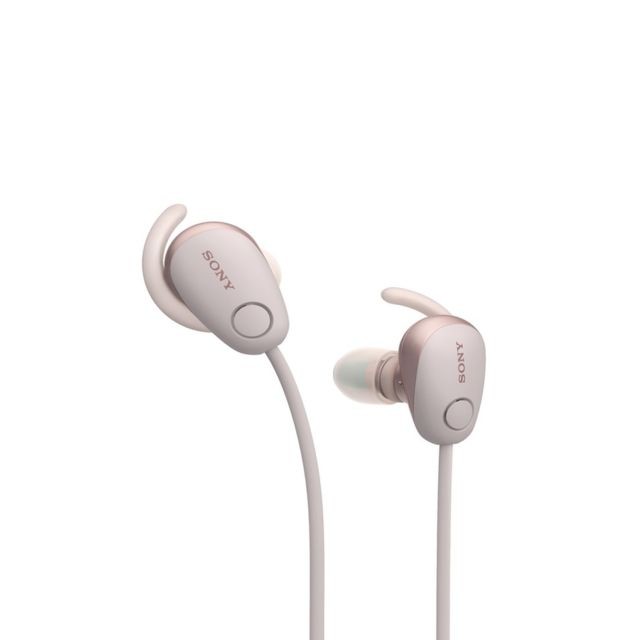 Sony - Ecouteurs SONY WI-SP600N EXTRA BASS Bluetooth - ROSE Sony  - Casque Avec réducteur de bruit