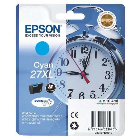 Epson - Epson 27XL cartouche haute capacité cyan Epson  - Epson 27xl