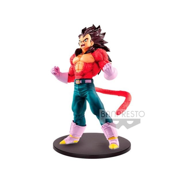 Heroïc Fantasy marque generique BANPRESTO - Dragon Ball GT sang de Saiyans Super Saiyan Vegeta couleur de cheveux métallisé figure 20cm