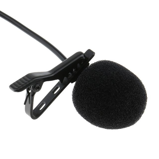 marque generique Microphone Lavalier Filaire 2 Pièces Avec Pince Pour Vloggers 3.5mm Style Pince à Revers