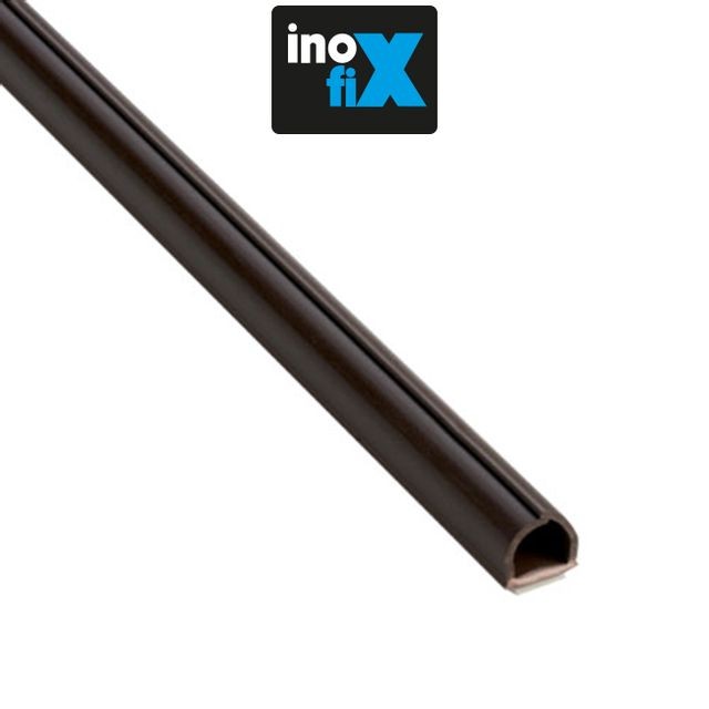 Moulures et goulottes Inofix Inofix - Lot de 4 gaines adhésives Cablefix 8 x 7 mm marron