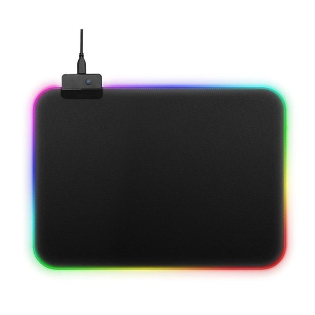 Generic - RVB Grande éclairage LED coloré clavier tapis de jeu tapis de souris pour ordinateur - Pack Clavier Souris Gamer