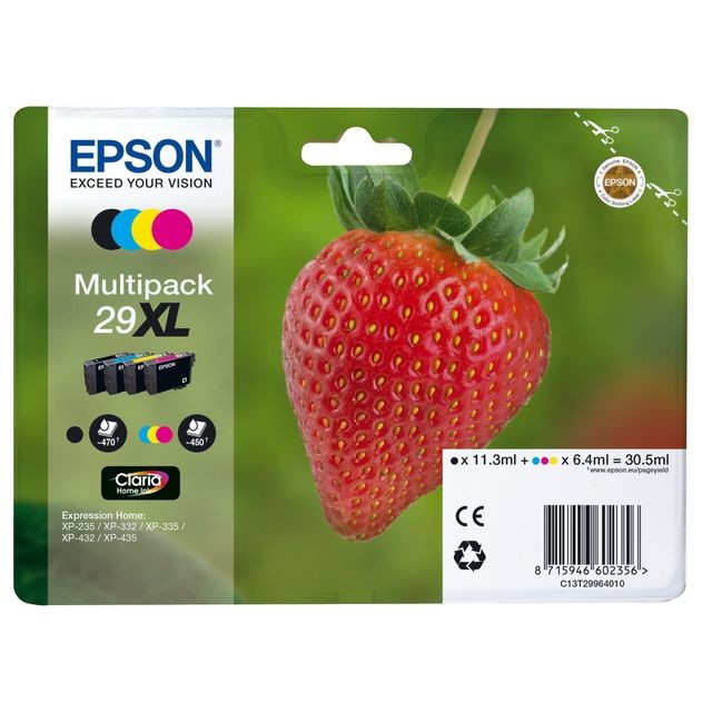 Epson - Epson Multipack T2996 Fraise XL ( BK/C/M/Y) Epson  - Cartouche d'encre Fraise
