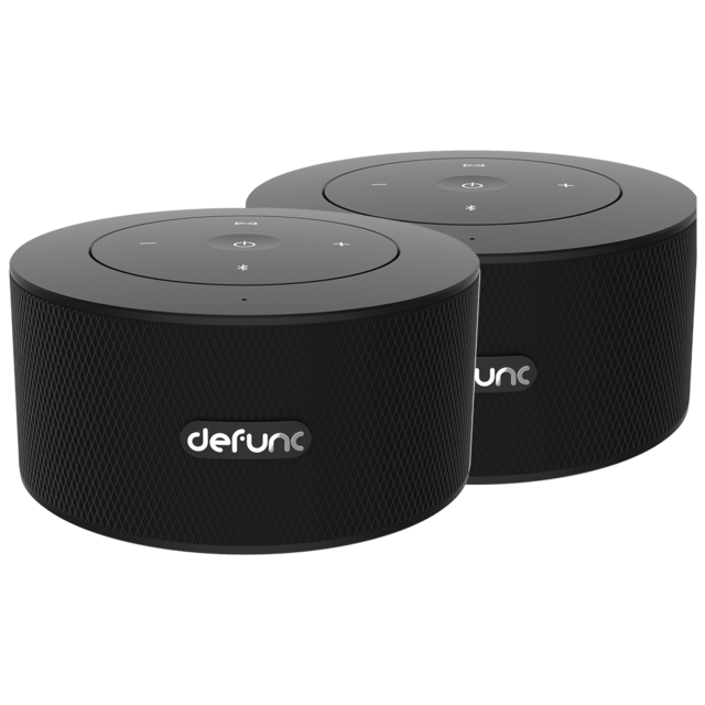 marque generique - Enceinte Bluetooth noire Duo Defunc - Hauts-parleurs