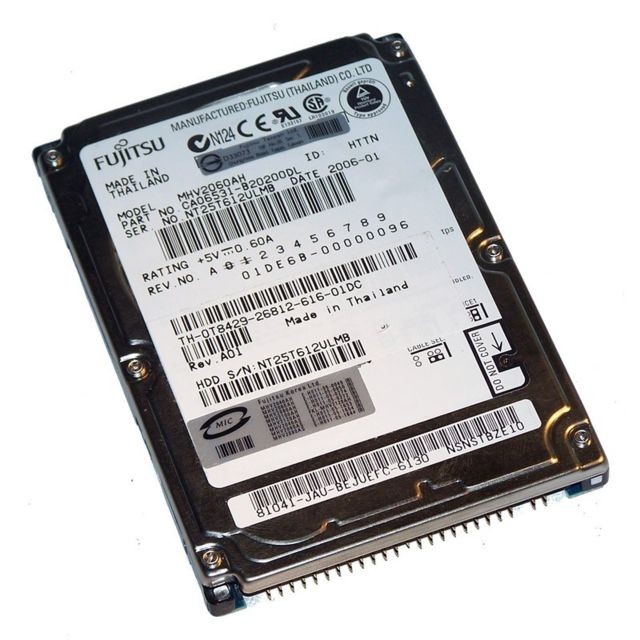 Fujitsu - Disque Dur 100Go IDE ATA 2.5"" Fujitsu MHV2100AH 5400RPM 8Mo Pc Portable CA06531 - Disque dur reconditionné