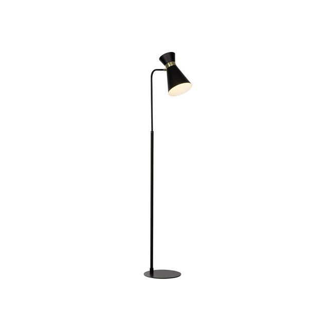 Brilliant - Lampadaire liseuse orientable en métal noir finition or hauteur 148cm GOLDY Brilliant  - Lampes à poser Brilliant
