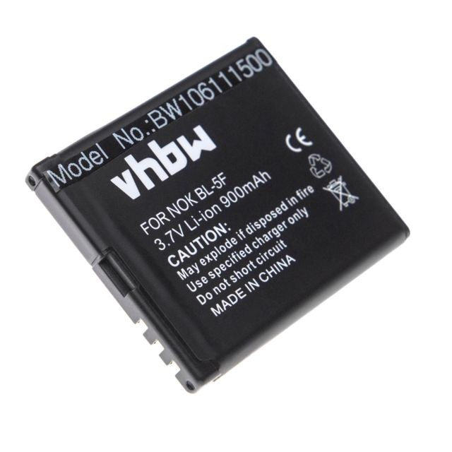 Vhbw - vhbw Li-Ion batterie 900mAh (3.7V) pour portable téléphone Smartphone MYPHONE 9025 TV, 9025TV comme MP-S-O, BL-5F. - Accessoire Smartphone Vhbw