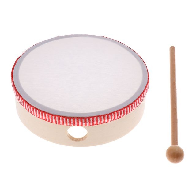 marque generique - 1 set main percussion caisse claire avec des bâtons enfants jouets musicaux bois 6 pouces - Tambours