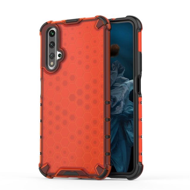 Wewoo - Coque Pour Huawei Nova 5T Shockproof Honeycomb PC + TPU Case Red Wewoo  - Coque, étui smartphone