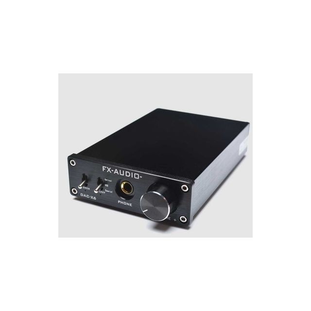 Wewoo - Ampli FX-AUDIO DAC-X6 Fever HiFi Fibre Coaxial USB Décodeur Audio Numérique DAC 24BIT / 192 (Noir) Wewoo   - Dac audio