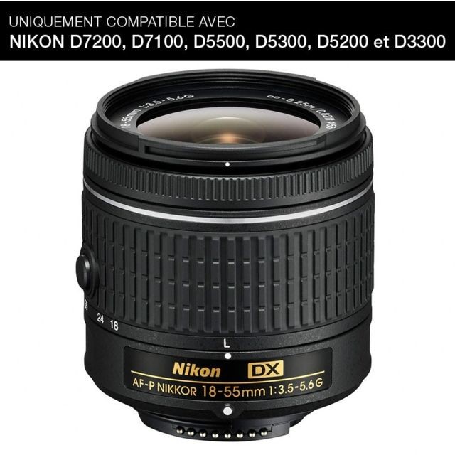 Nikon - NIKON Objectif AF-P DX NIKKOR 18-55 mm f/3.5-5.6G - Nikon