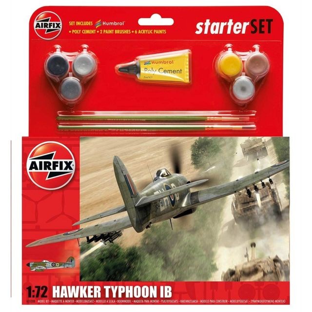 Avions Airfix Maquette avion : Starter Set : Hawker Typhoon Ib