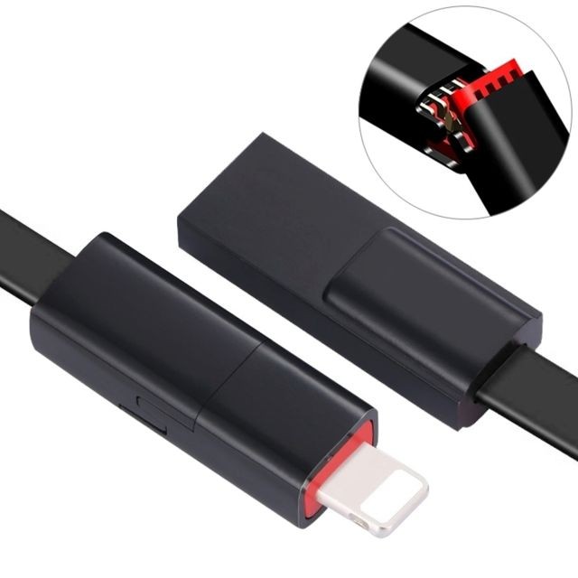 Câble USB Wewoo Câble de synchronisation et de réparation réparable de 1,5 m USB à 8 broches, pour iPhone XR / iPhone XS MAX / iPhone X et XS / iPhone 8 et 8 Plus / iPhone 7 et 7 Plus / iPhone 6 et 6s et 6 Plus et 6s Plus / iPad (Noir)
