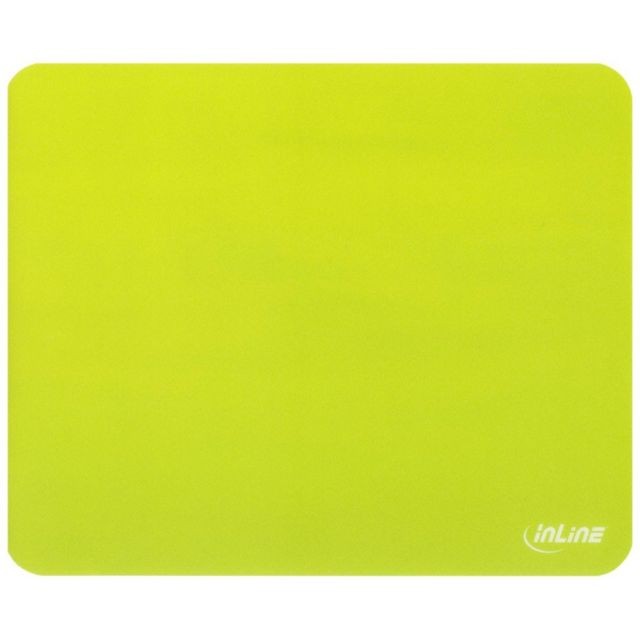 Inline - Tapis de souris InLine® antimicrobien ultra-mince 220x180x0,4mm vert (tendance jaune) Inline  - Tapis de souris