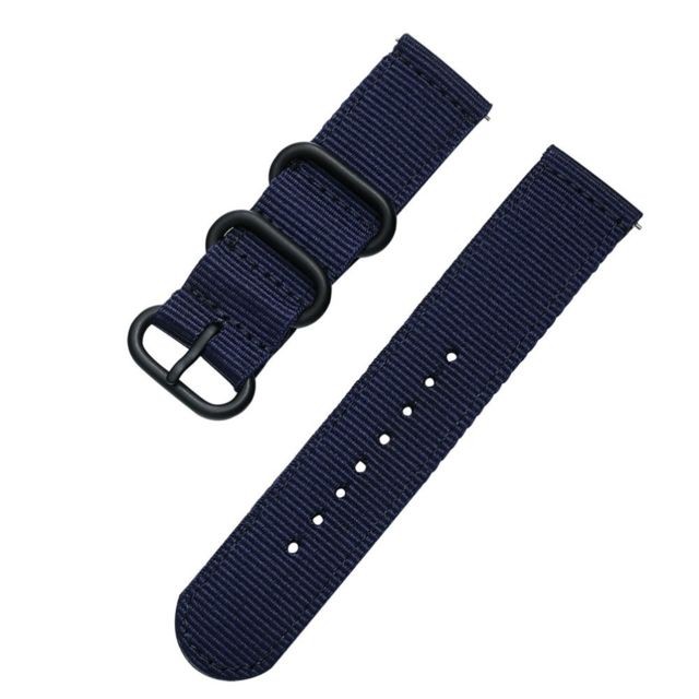 marque generique - Bracelet en nylon fermeture à boucle bleu pour votre Samsung Galaxy Watch 46mm/Huawei Watch GT 46mm marque generique  - Marchand Magunivers