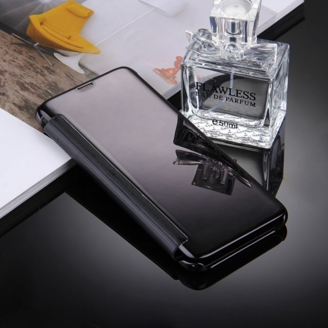 Wewoo - Housse Étui noir pour Samsung Galaxy S8 + / G9550 galvanoplastie miroir horizontal en cuir avec fonction de sommeil / réveil Wewoo  - Coque, étui smartphone