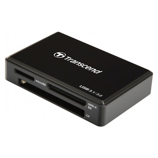 Lecteur carte mémoire Transcend ABI DIFFUSION TRANSCEND TS-RDF9K Lecteur de cartes USB 3,1 (9 en 1) Noir