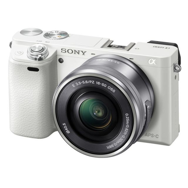 Sony - Appareil Hybride + 16-50mm Blanc - a6000 - Appareil Photo Wi-fi