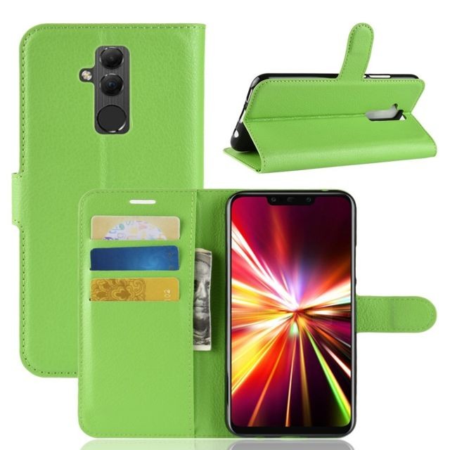marque generique - Etui en PU vert pour votre Huawei Mate 20 Lite marque generique  - Autres accessoires smartphone