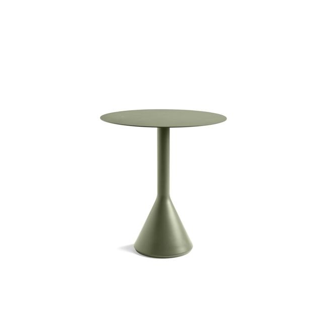 Hay - Table ronde Palissade Cone - vert olive - Ø 70 cm - Hay