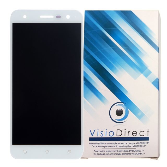 Visiodirect - Ecran complet pour Asus Zenfone 3 ZE520KL blanc téléphone portable vitre tactile + écran LCD Visiodirect  - Protection écran tablette